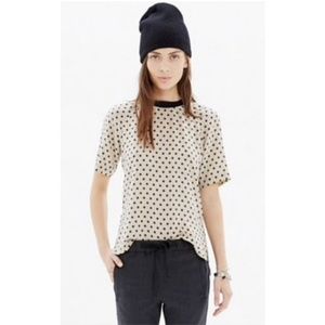 $15 Deal🎉Madewell Natural Silk Front Row Tee